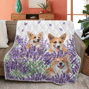 Corgi Quilt Blanket