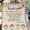 Custom Name Letter Dear Grandma When Youre Missing Us Blanket