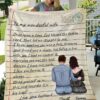 Custom Name Love Air Mail To My Wonderful Wife Once Upon A Time God Bless The Broken Road That Led Me Straight To You Your Husband Blanket