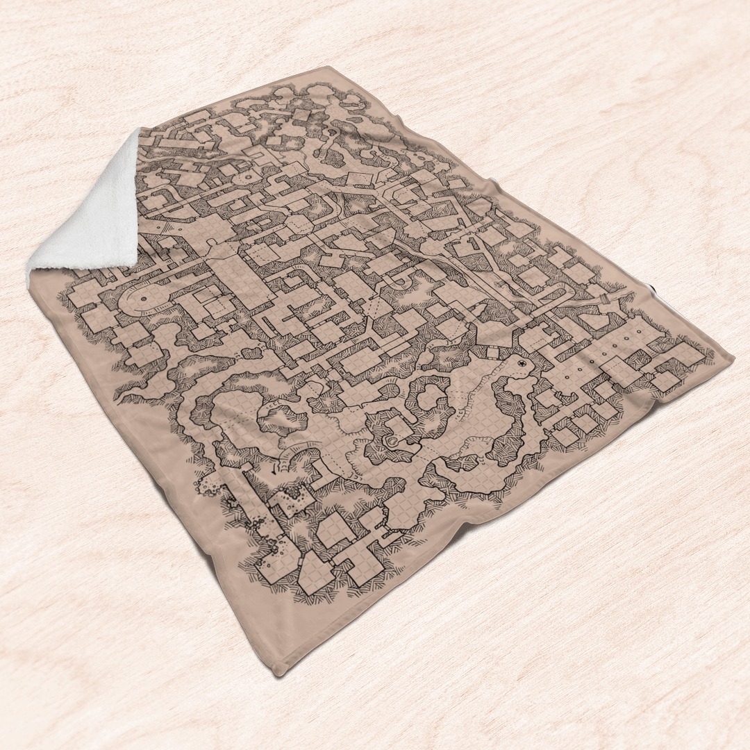 D And D Dungeons And Dragons Map Blanket D And D Dungeons And Dragons Map Blanket