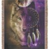 Dawhud Direct Wolf Dreamcatcher Blanket
