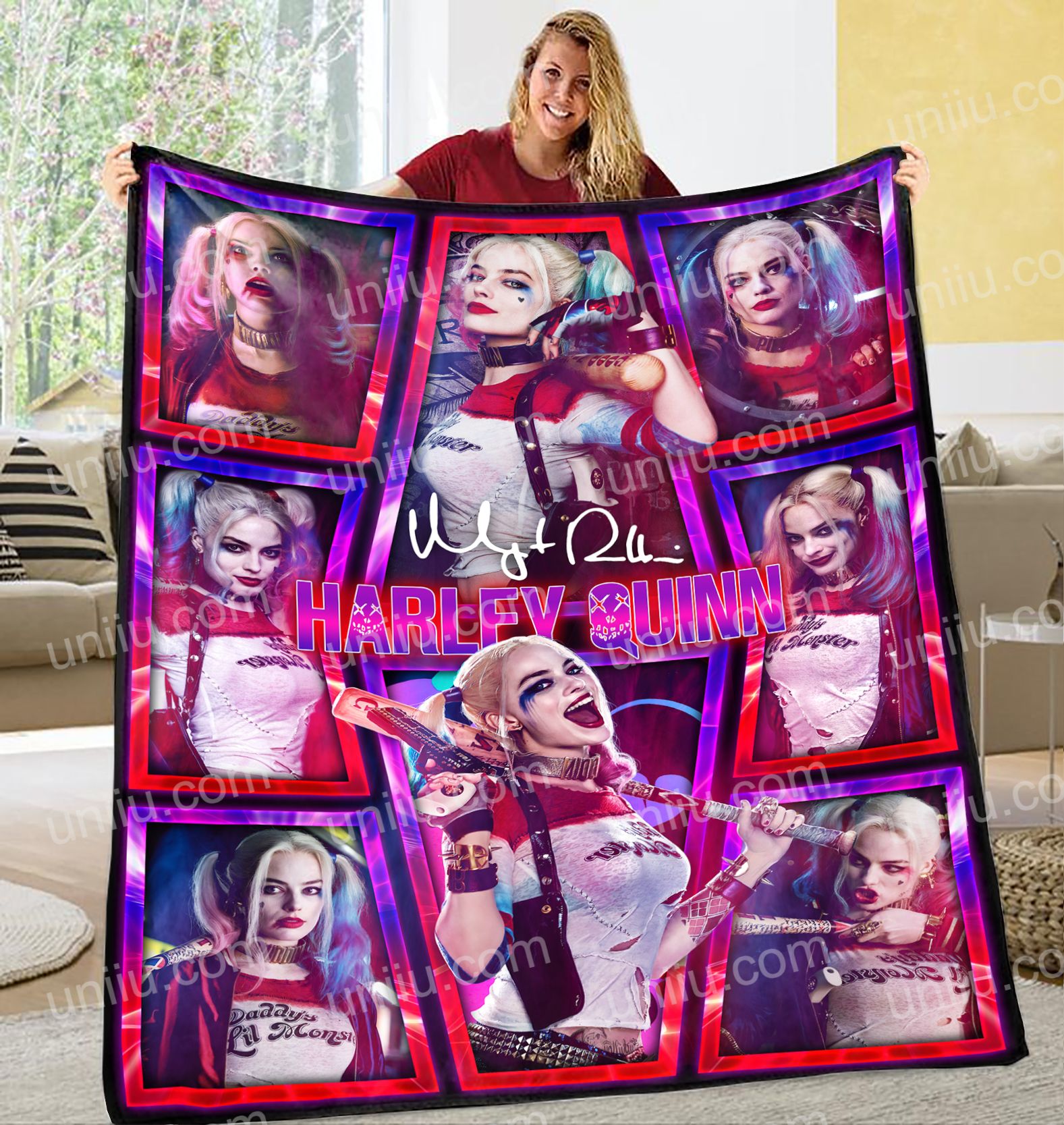 Dc Comics Harley Quinn Blanket Dc Comics Harley Quinn Blanket