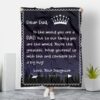 Dear Dad Wrap Yourself Up With This Love Your Daughter Blanket