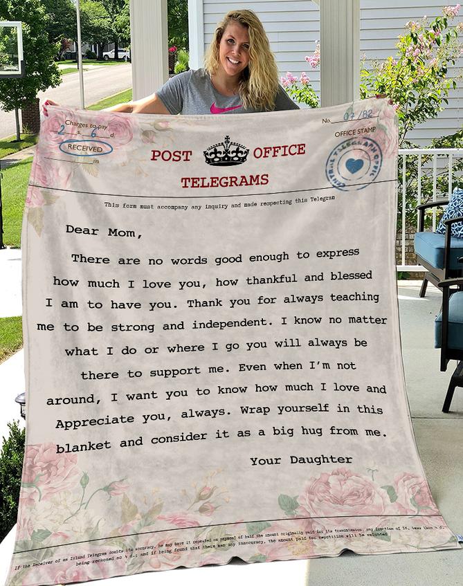 Dear Mom There Are No Words Good Enough To Express How Much I Love You Your Daughter Blanket Dear Mom There Are No Words Good Enough To Express How Much I Love You Your Daughter Blanket