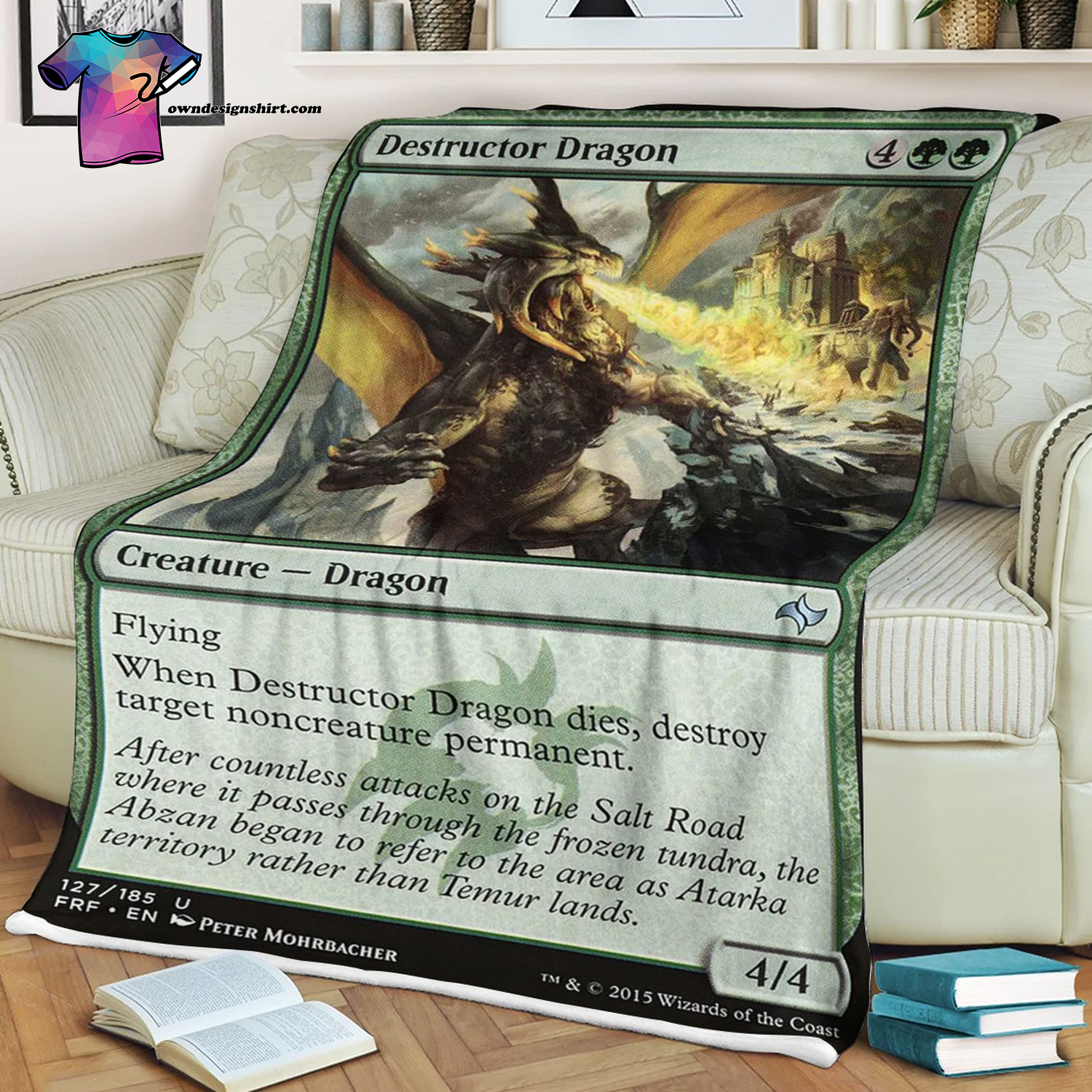 Destructor Dragon Game Magic The Gathering Blanket Destructor Dragon Game Magic The Gathering Blanket