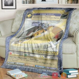 Digimon Omnimon Custom Soft Blanket 2