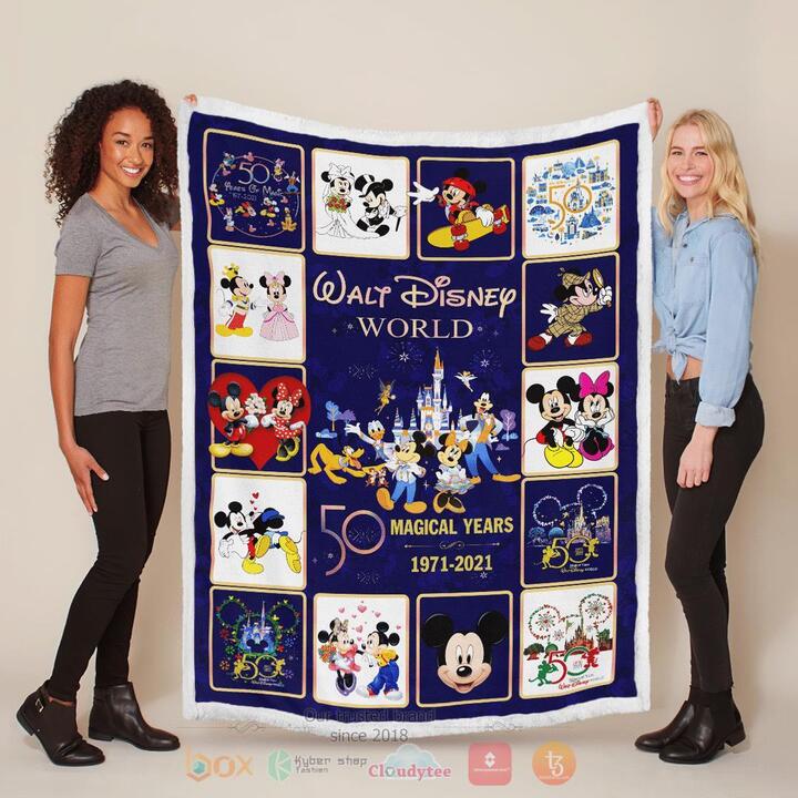 Disney World 50 Magical Years 1971 2021 Mickey Mouse And Minnie Mouse Blanket Disney World 50 Magical Years 1971 2021 Mickey Mouse And Minnie Mouse Blanket