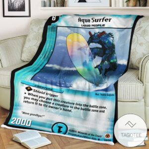 Dm Aqua Surfe Duel Masters Sherpa Blanket Tagotee