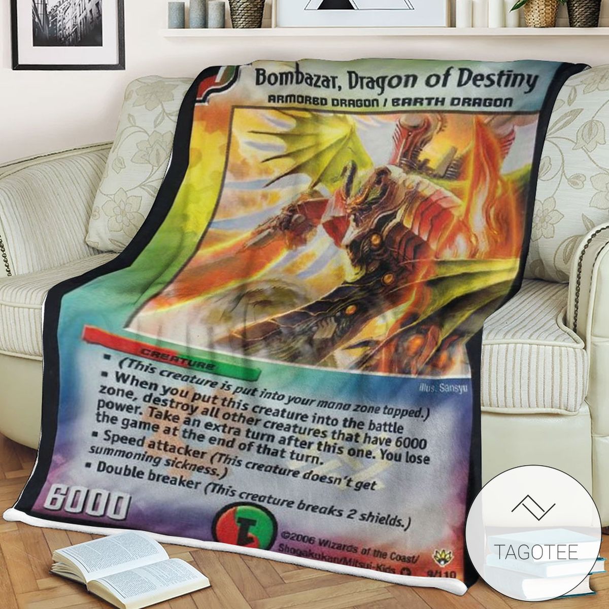 Dm Bombazar Dragon Of Destiny Duel Masters Sherpa Blanket Dm Bombazar Dragon Of Destiny Duel Masters Sherpa Blanket