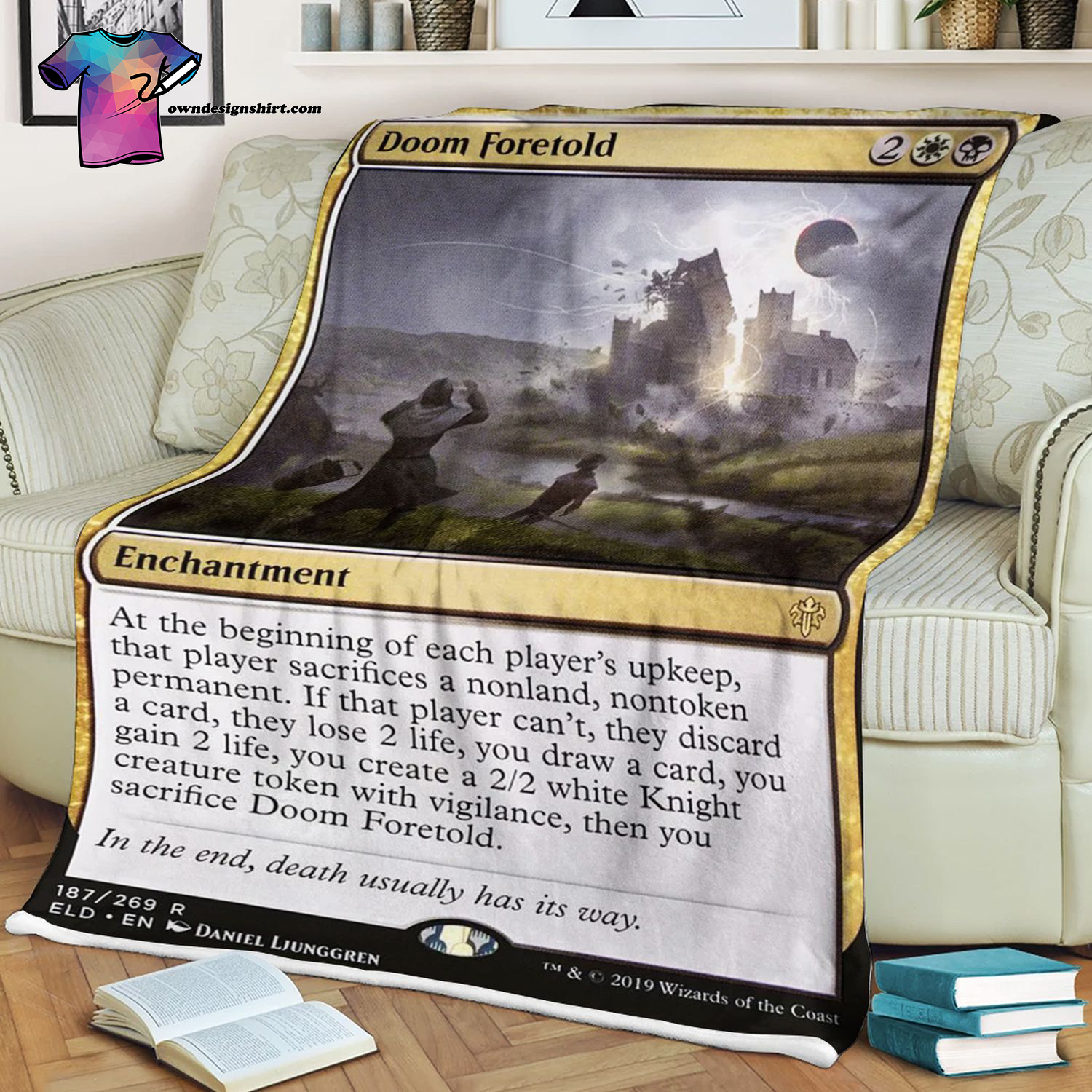 Doom Foretold Game Magic The Gathering Blanket Doom Foretold Game Magic The Gathering Blanket