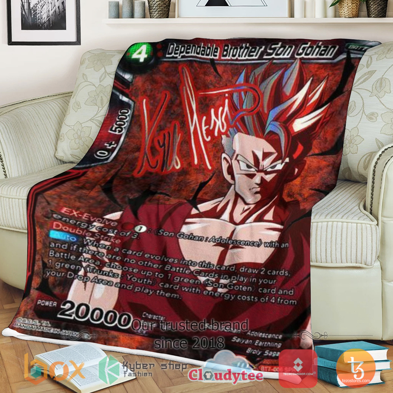 Dragon Ball Dependable Brother Son Gohan Blanket Dragon Ball Dependable Brother Son Gohan Blanket