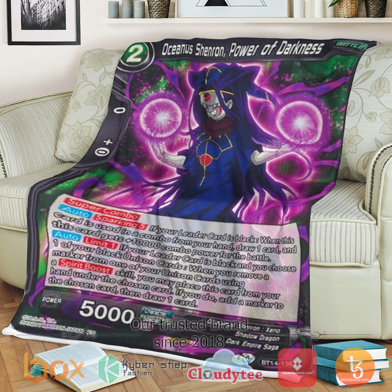 Dragon Ball Oceanus Shenron Power Of Darkness Sherpa Blanket Dragon Ball Oceanus Shenron Power Of Darkness Sherpa Blanket