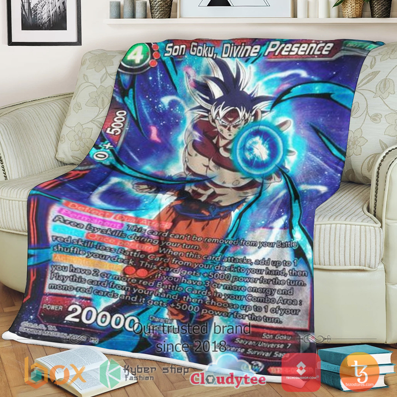 Dragon Ball Son Goku Devine Presence Sherpa Blanket Dragon Ball Son Goku Devine Presence Sherpa Blanket