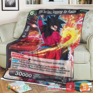 Dragon Ball Ss4 Son Goku Prepping For Fusion Sherpa Blanket