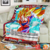 Dragon Ball Super Saiyan 3 Son Goku Sherpa Blanket