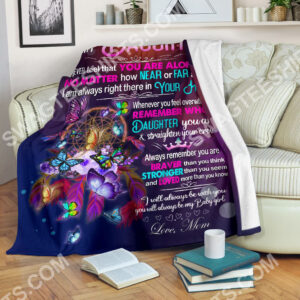 Dreamcatcher And Butterfly To My Daughter I Love You Blanket