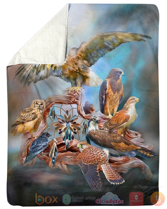 Eagle Native American Sherpa Fleece Blanket Eagle Native American Sherpa Fleece Blanket