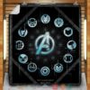 Earths Mightiest Heroes Quilt Blanket