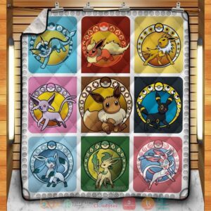 Eeveelutions Quilt Blanket