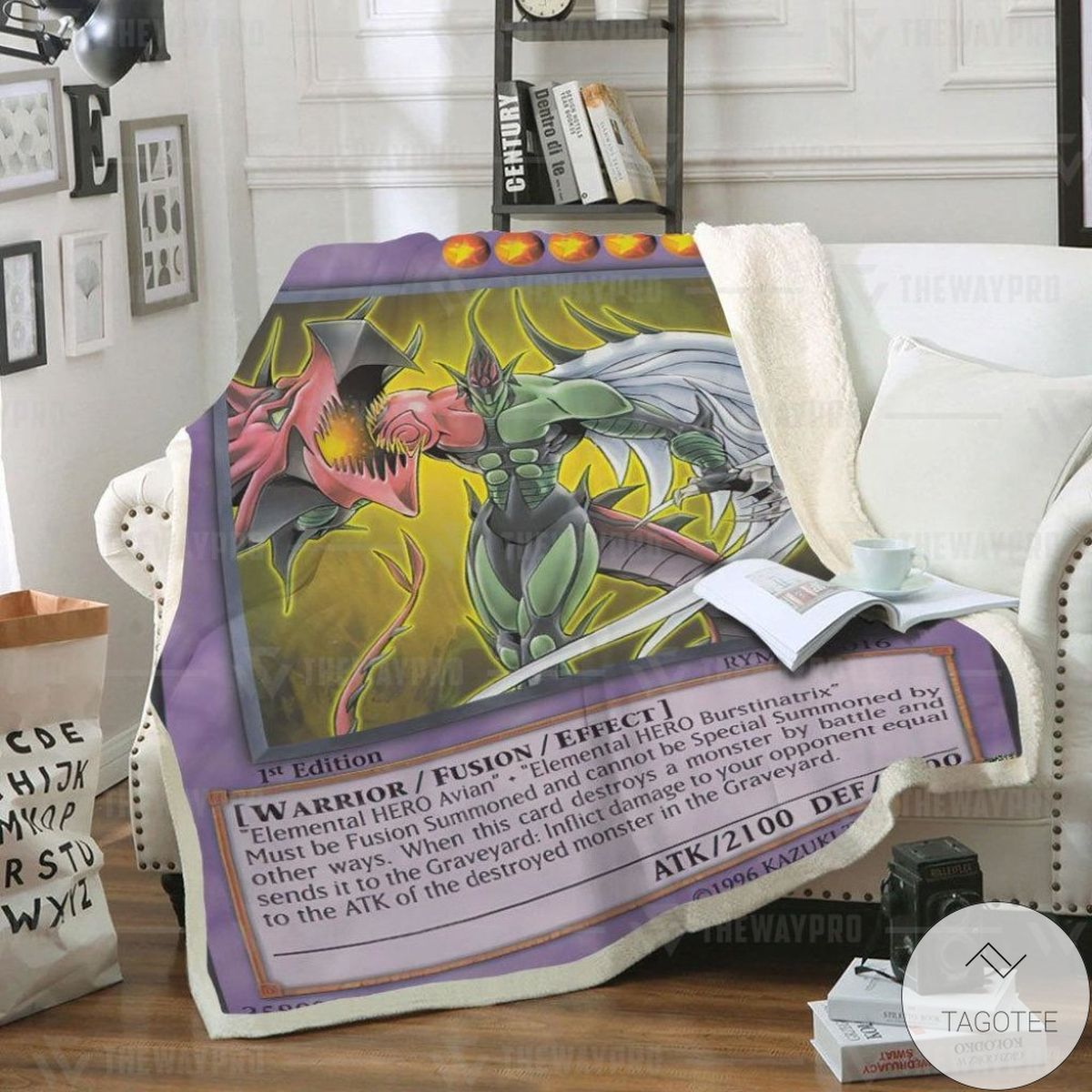 Elemental Hero Flame Wingman Custom Blanket Elemental Hero Flame Wingman Custom Blanket