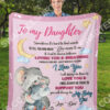 Elephant To My Daughter I Will Always Be There To Love You Your Dad Blanket