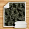 English Cocker Spaniel Camo Blanket