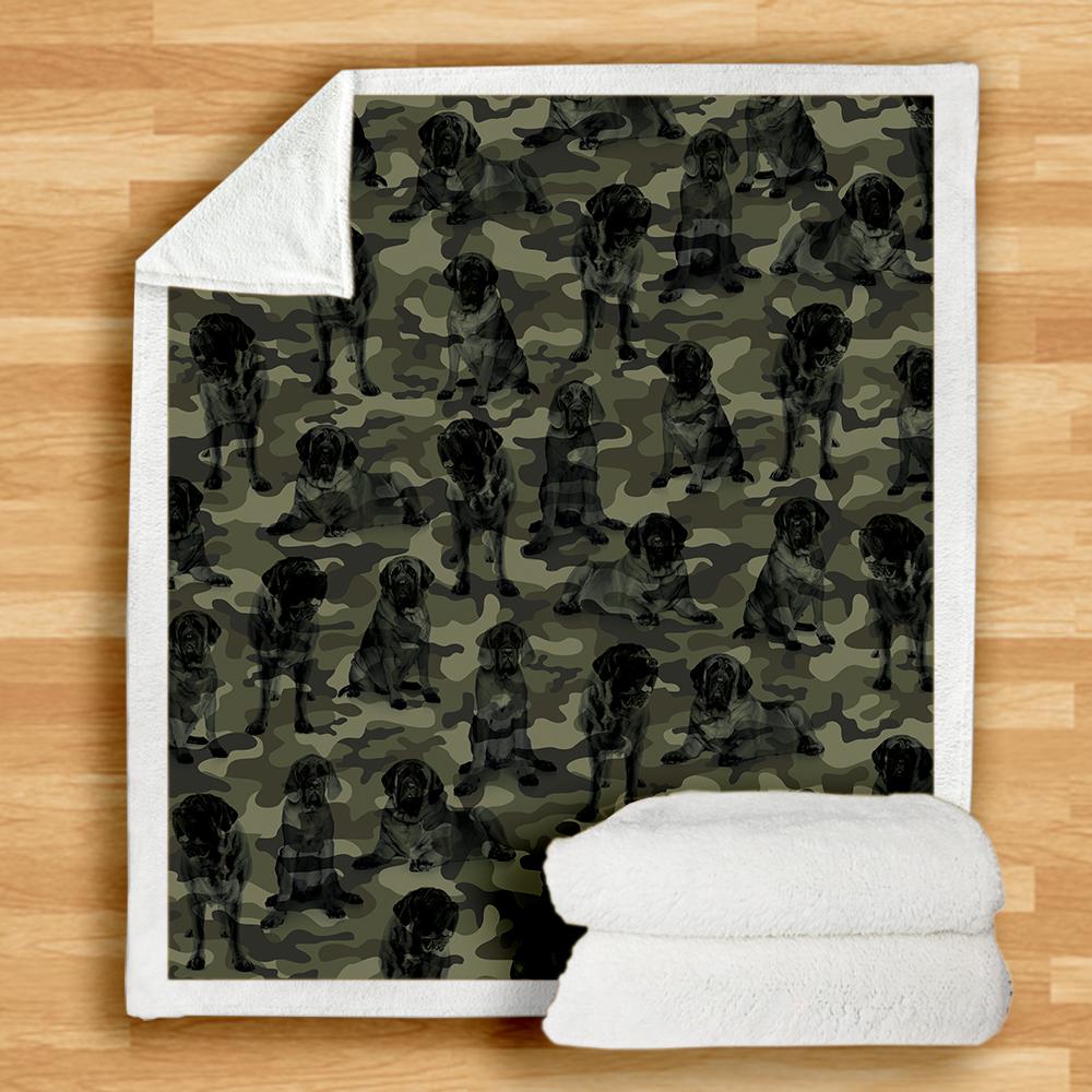 English Mastiff Camo Blanket English Mastiff Camo Blanket