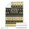 Black Velvet Ugly Xmas Whisky Fleece Blanket