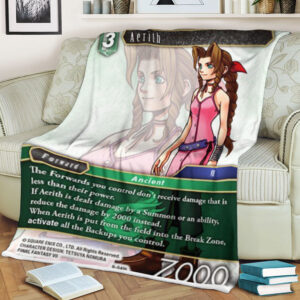 Final Fantasy Aerith Sherpa Blanket 2