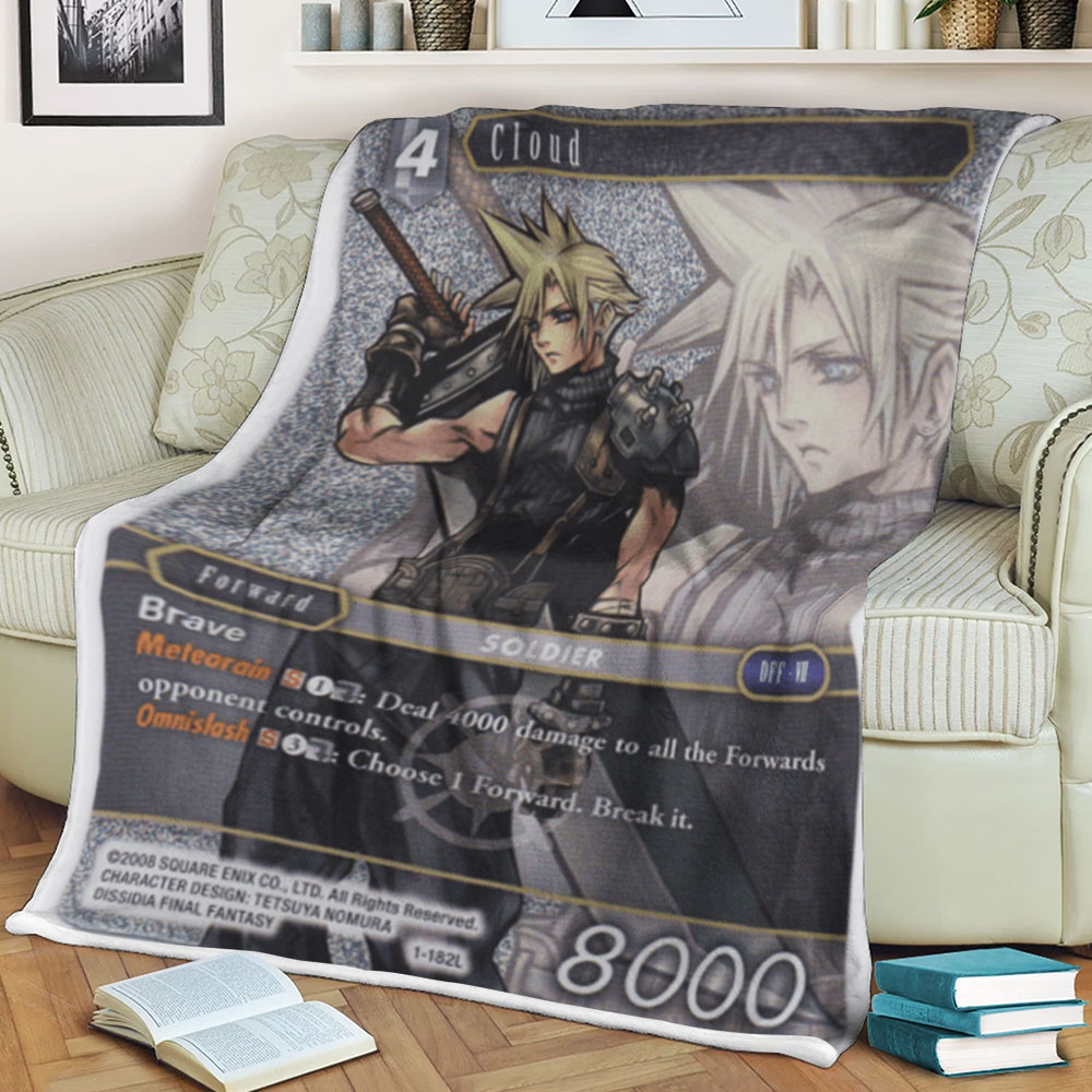 Final Fantasy Cloud Sherpa Blanket 2 Final Fantasy Cloud Sherpa Blanket 2