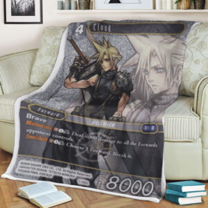 Final Fantasy Cloud Strife Blanket