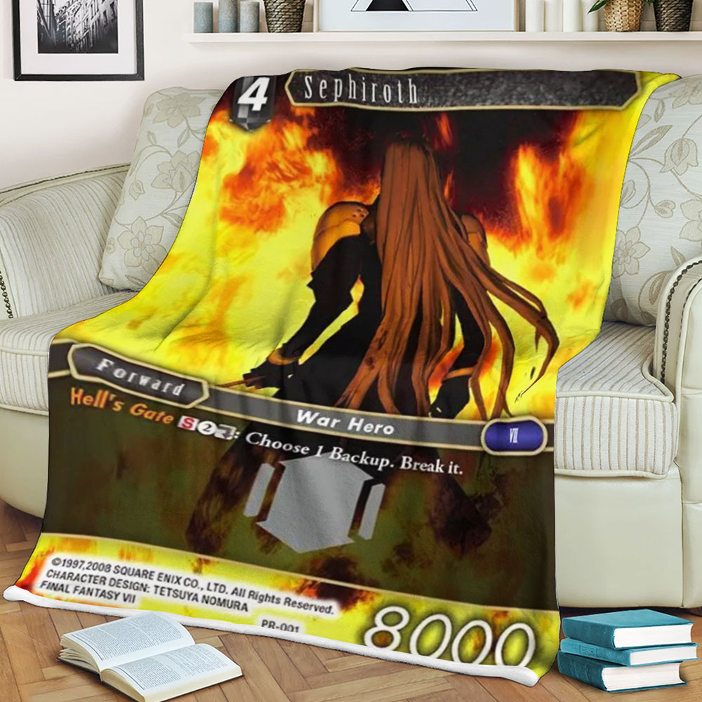Final Fantasy Sephiroth Sherpa Blanket Final Fantasy Sephiroth Sherpa Blanket