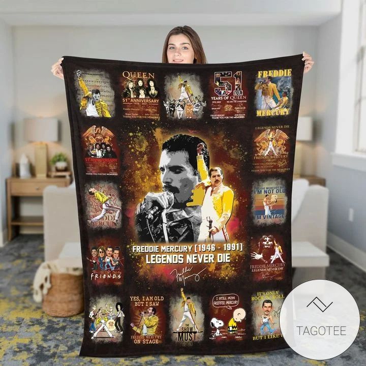 Freddie Mercury Queen Legend Never Die Blanket Freddie Mercury Queen Legend Never Die Blanket