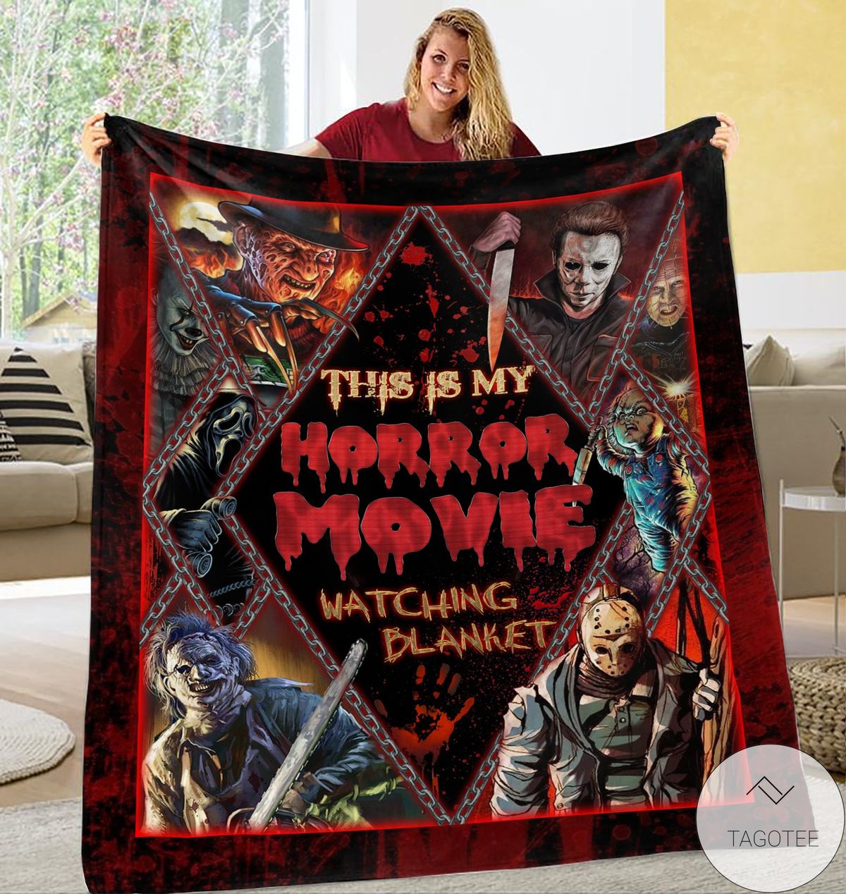 Freddy Krueger Jason Voorhees This Is My Horror Movie Watching Blanket Freddy Krueger Jason Voorhees This Is My Horror Movie Watching Blanket