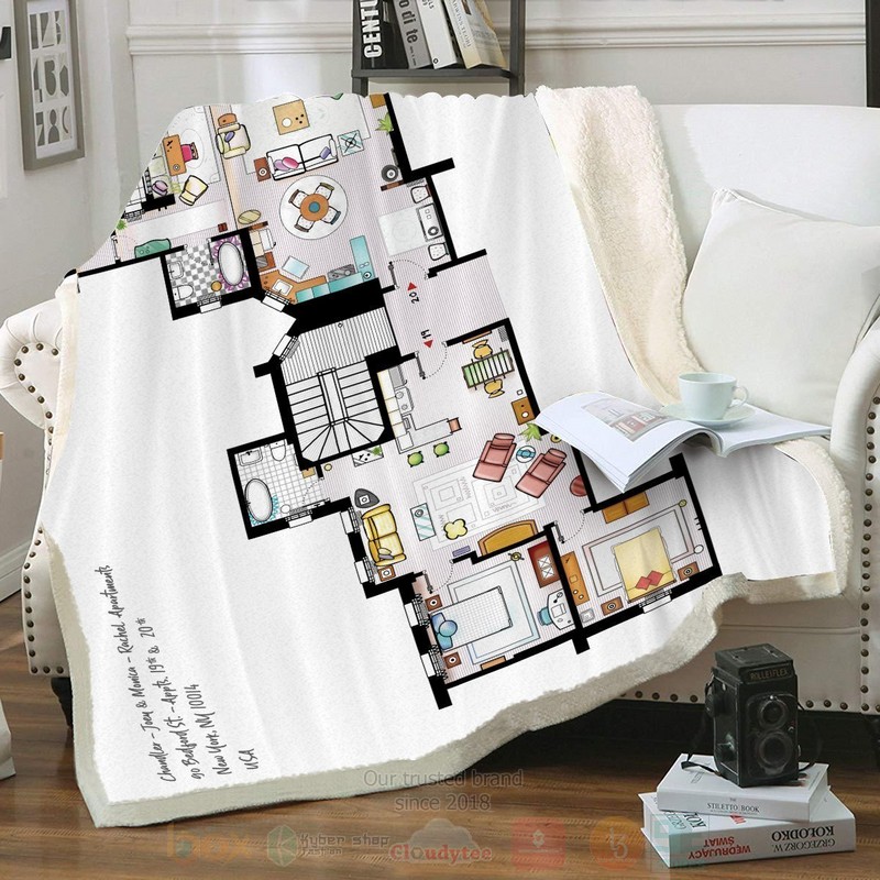 Friends Apartment Custom Throw Blanket Friends Apartment Custom Throw Blanket