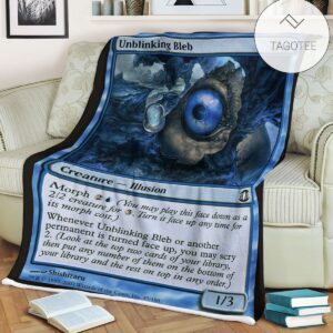 Fut 45 Unblinking Bleb Mtg Game Magic The Gathering Fleece Blanket