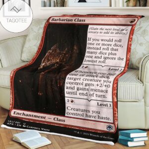Game Dd Barbarian Class Blanket