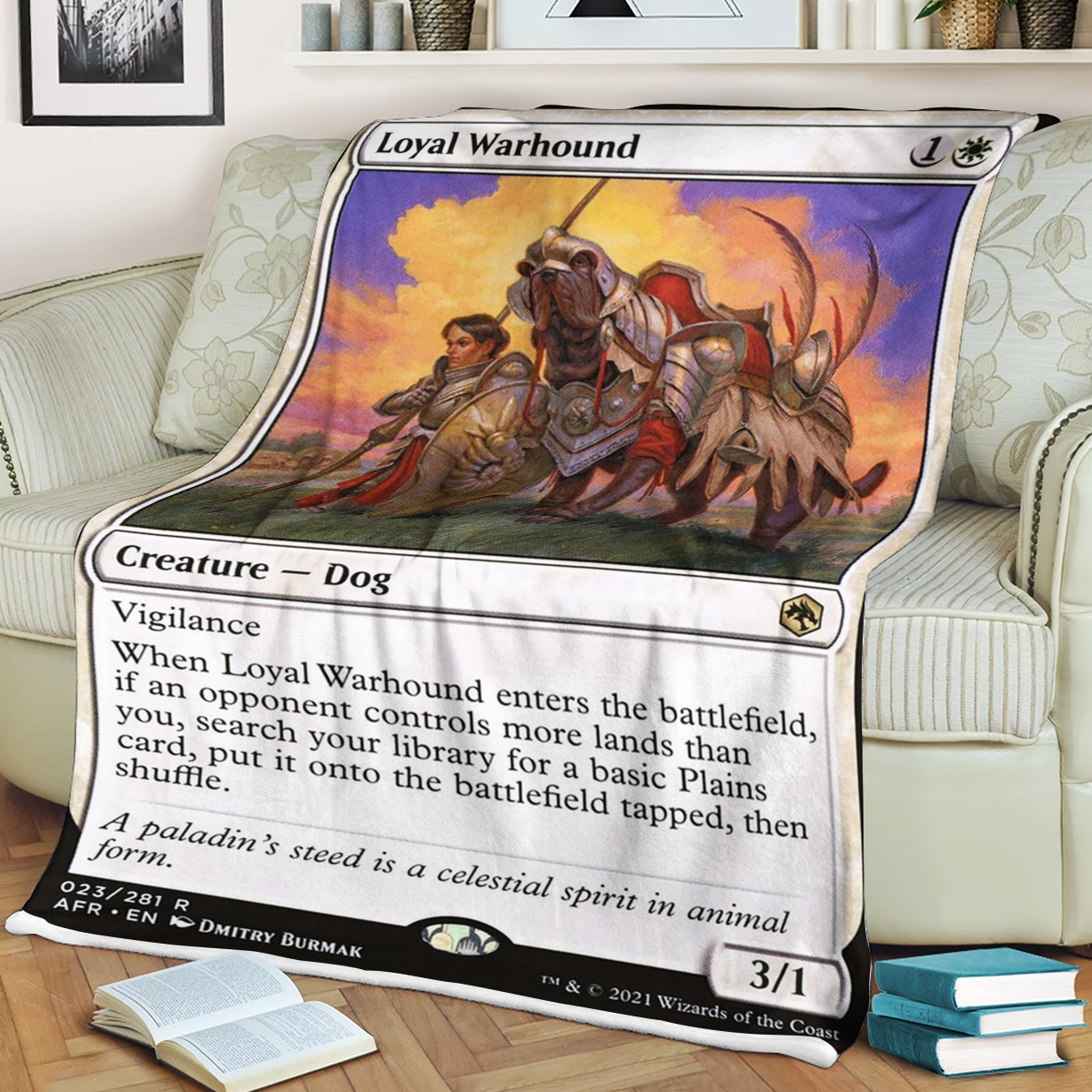 Game Dungeons And Dragons Loyal Warhound Blanket Game Dungeons And Dragons Loyal Warhound Blanket