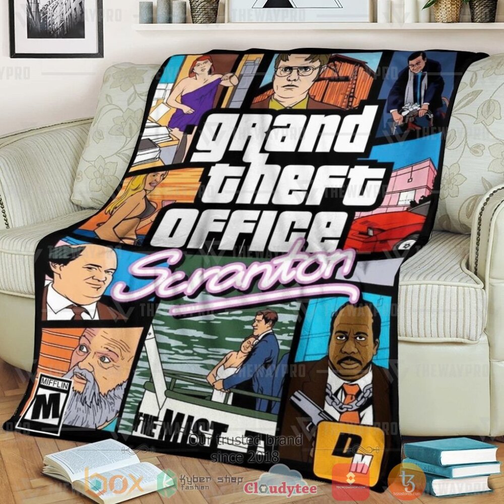 Game Gta Electric City Scranton The Office Cover Custom Soft Blanket 2 Game Gta Electric City Scranton The Office Cover Custom Soft Blanket 2