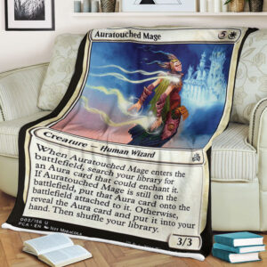 Game Magic The Gathering Auratouched Mage Sherpa Blanket