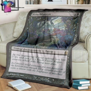 Game Magic The Gathering Bitterblossom Full Print Soft Blanket