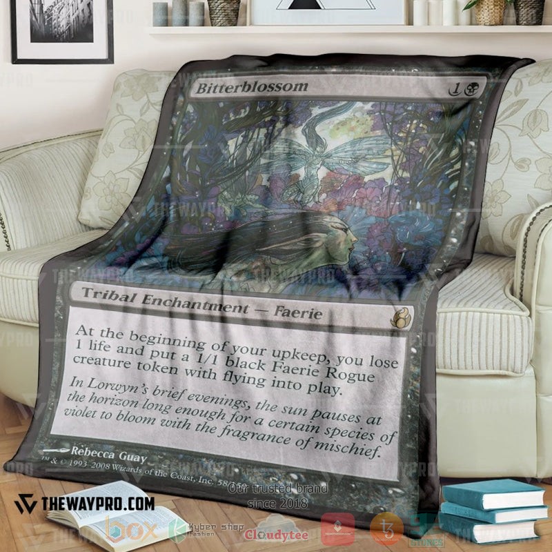 Game Magic The Gathering Bitterblossom Soft Blanket Game Magic The Gathering Bitterblossom Soft Blanket