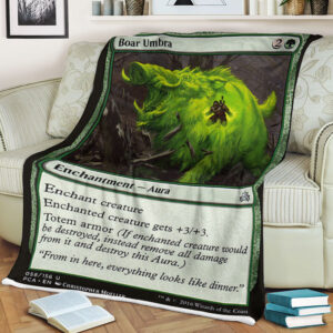 Game Magic The Gathering Boar Umbra Sherpa Blanket