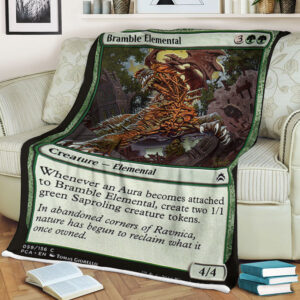 Game Magic The Gathering Bramble Elemental Sherpa Blanket
