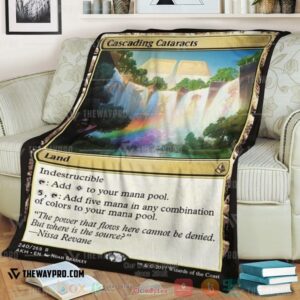 Game Magic The Gathering Cascading Cataracts Soft Blanket