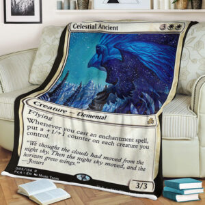 Game Magic The Gathering Celestial Ancient Sherpa Blanket