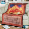 Game Magic The Gathering Crimson Hellkite Blanket