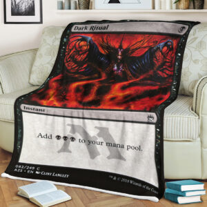 Game Magic The Gathering Dark Ritual Sherpa Blanket