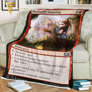 Game Magic The Gathering Destructive Tampering Blanket