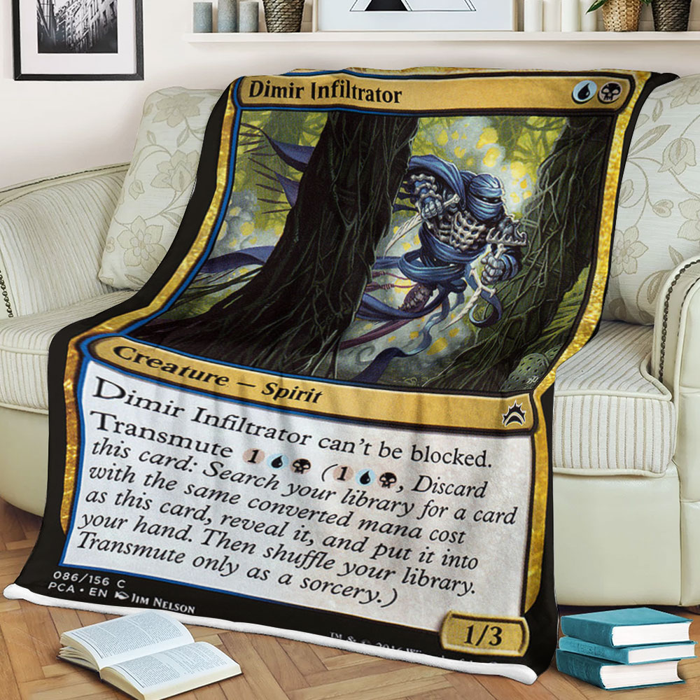Game Magic The Gathering Dimir Infiltrator Sherpa Blanket Game Magic The Gathering Dimir Infiltrator Sherpa Blanket